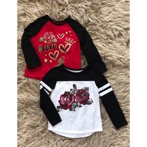 *Baby Girls 2T Long Sleeve Shirts*